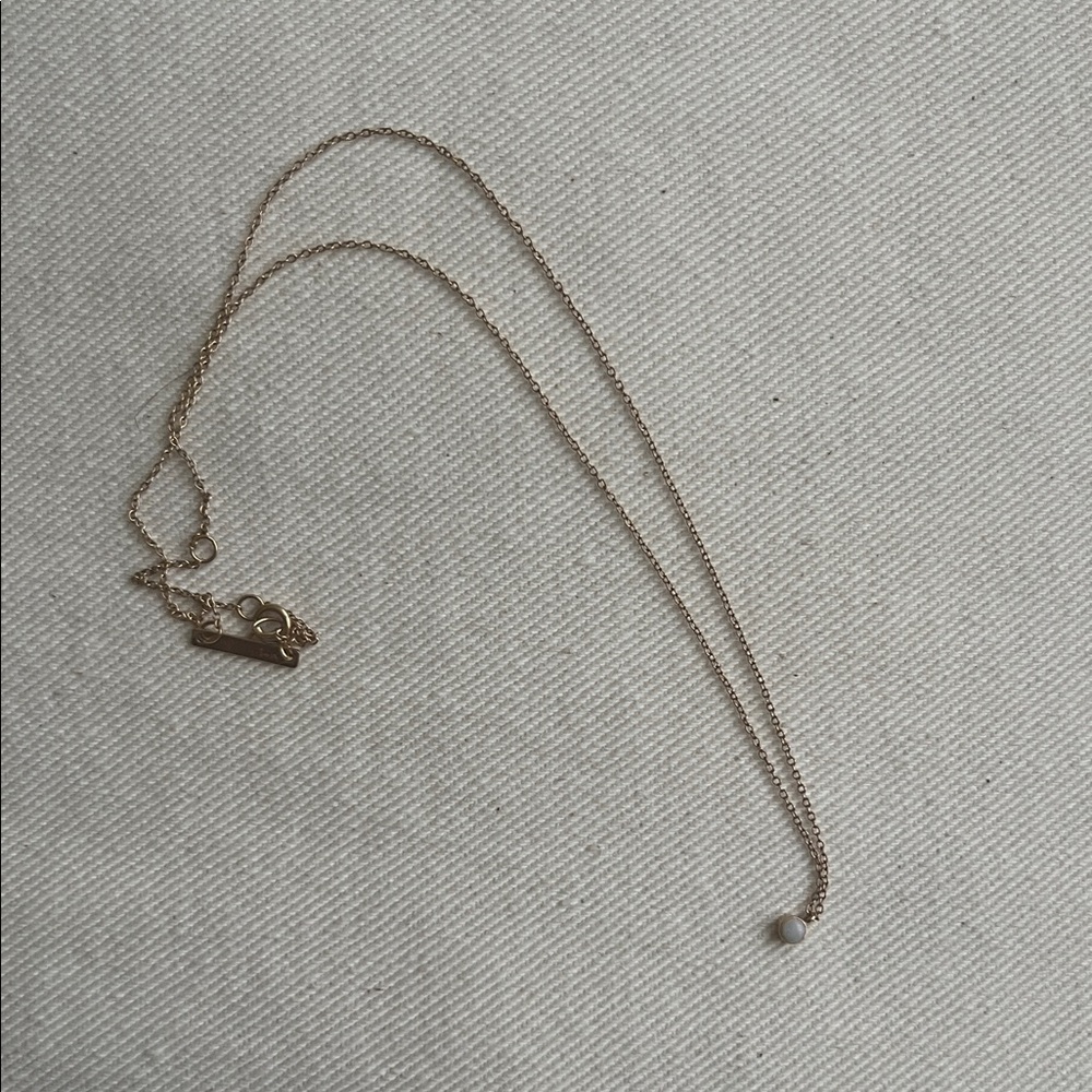 Zoe Chicco Gold Necklace with opal